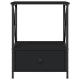 Bedside Tables 2 pcs Black 50x41x65 cm Engineered Wood