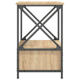 Bedside Table Sonoma Oak 50x41x65 cm Engineered Wood - Close-Up Angle