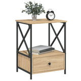 Bedside Tables 2 pcs Sonoma Oak 50x41x65 cm Engineered Wood - Side View