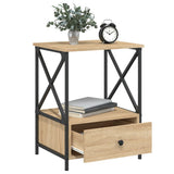 Bedside Tables 2 pcs Sonoma Oak 50x41x65 cm Engineered Wood - Top-Down View