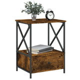 Bedside Tables 2 pcs Smoked Oak 50x41x65 cm Engineered Wood - Side View