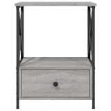 Bedside Table Grey Sonoma 50x41x65 cm Engineered Wood