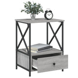 Bedside Tables 2 pcs Grey Sonoma 50x41x65 cm Engineered Wood - Top-Down View