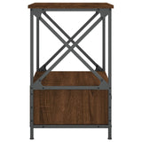 Bedside Table Brown Oak 50x41x65 cm Engineered Wood