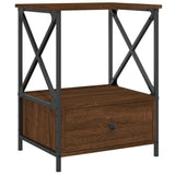 Bedside Tables 2 pcs Brown Oak 50x41x65 cm Engineered Wood - 45-Degree Angle