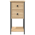 Bedside Cabinet Sonoma Oak 32x42x70 cm Engineered Wood