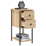 Bedside Cabinets 2 pcs Sonoma Oak 32x42x70 cm Engineered Wood - 45-Degree Angle