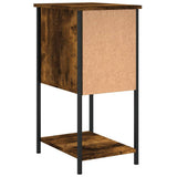 Bedside Cabinets 2 pcs Smoked Oak 32x42x70 cm Engineered Wood - Extra Image