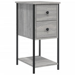 Bedside Cabinets 2 pcs Grey Sonoma 32x42x70 cm Engineered Wood
