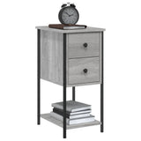 Bedside Cabinets 2 pcs Grey Sonoma 32x42x70 cm Engineered Wood - Top-Down View
