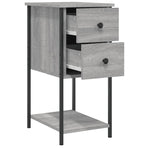 Bedside Cabinets 2 pcs Grey Sonoma 32x42x70 cm Engineered Wood