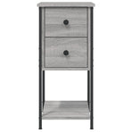 Bedside Cabinets 2 pcs Grey Sonoma 32x42x70 cm Engineered Wood