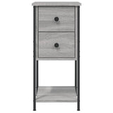 Bedside Cabinets 2 pcs Grey Sonoma 32x42x70 cm Engineered Wood - Close-Up Angle