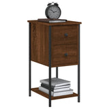 Bedside Cabinet Brown Oak 32x42x70 cm Engineered Wood
