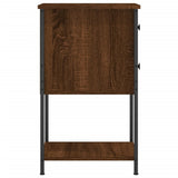 Bedside Cabinet Brown Oak 32x42x70 cm Engineered Wood