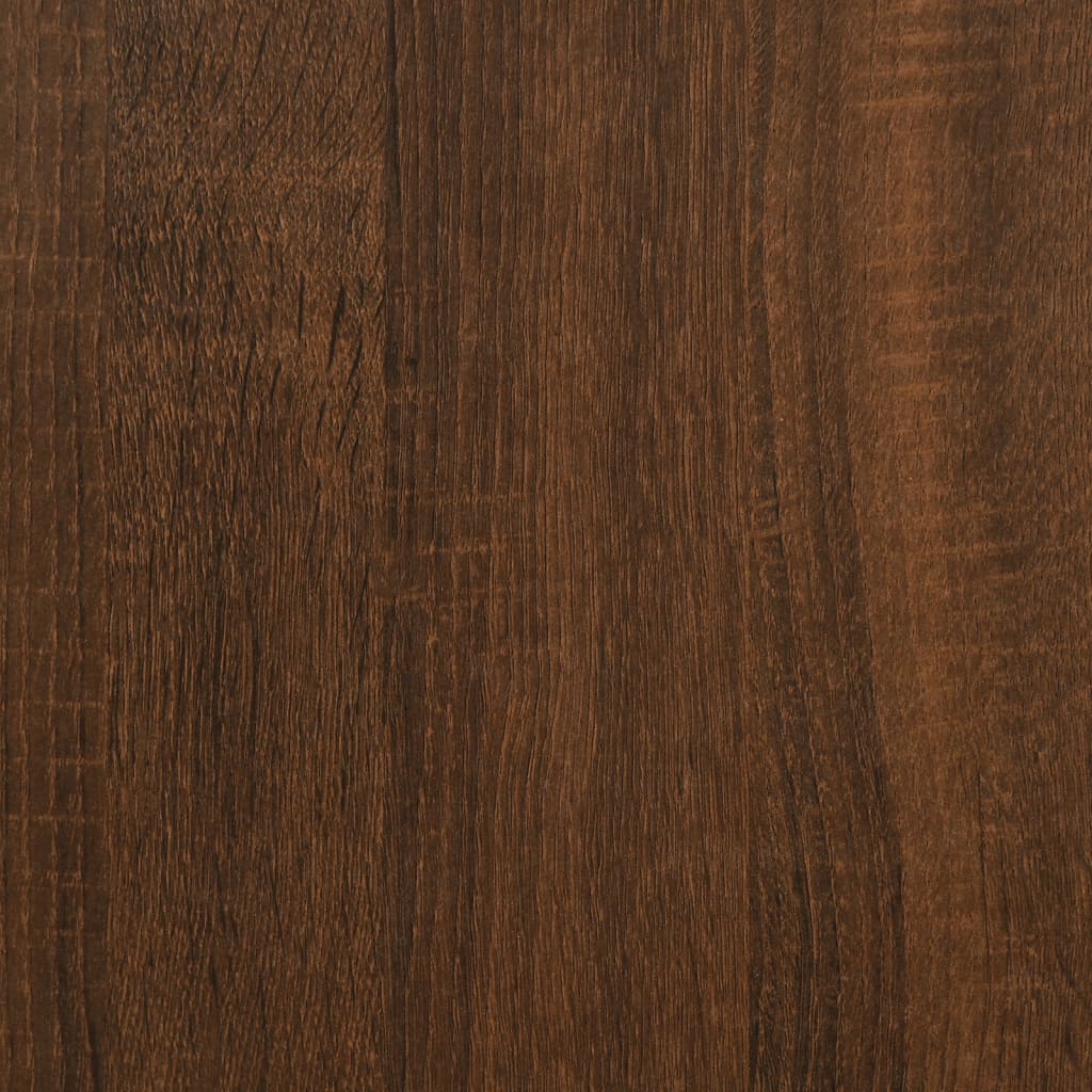 Bedside Cabinet Brown Oak 32x42x70 cm Engineered Wood