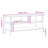 TV Cabinet Sonoma Oak 100x35x45 cm Engineered Wood