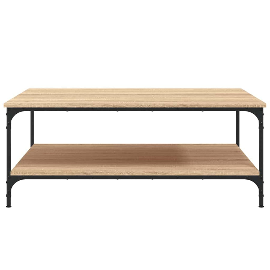 Coffee Table Sonoma Oak 100x100x40 cm Engineered Wood