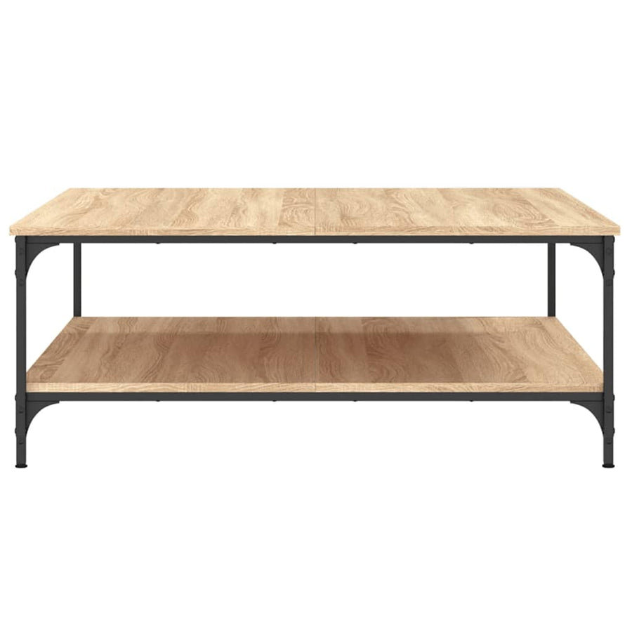 Coffee Table Sonoma Oak 100x100x40 cm Engineered Wood