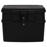 Safe Box Black 44x37x34 cm - Top-Down View