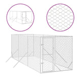Outdoor Dog Kennel Silver 2x6x2 m Galvanised Steel