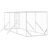Outdoor Dog Kennel Silver 2x6x2 m Galvanised Steel