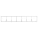 Outdoor Dog Kennel Silver 2x14x2 m Galvanised Steel