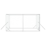 Outdoor Dog Kennel Silver 4x4x2 m Galvanised Steel