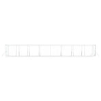 Outdoor Dog Kennel Silver 4x16x2 m Galvanised Steel