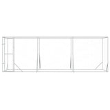 Outdoor Dog Kennel Silver 6x2x2 m Galvanised Steel