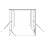 Outdoor Dog Kennel Silver 6x2x2 m Galvanised Steel