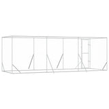 Outdoor Dog Kennel Silver 6x2x2 m Galvanised Steel