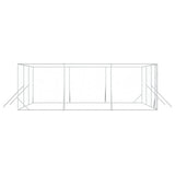 Outdoor Dog Kennel Silver 6x6x2 m Galvanised Steel