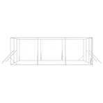 Outdoor Dog Kennel Silver 6x6x2 m Galvanised Steel