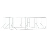 Outdoor Dog Kennel Silver 6x6x2 m Galvanised Steel