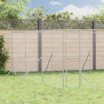 Outdoor Dog Kennel Silver 6x6x2 m Galvanised Steel