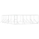Outdoor Dog Kennel Silver 6x10x2 m Galvanised Steel