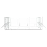 Outdoor Dog Kennel Silver 6x10x2 m Galvanised Steel