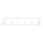 Outdoor Dog Kennel Silver 6x10x2 m Galvanised Steel