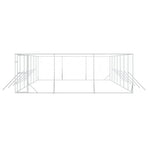 Outdoor Dog Kennel Silver 6x14x2 m Galvanised Steel