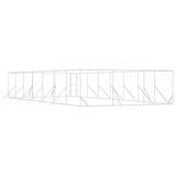 Outdoor Dog Kennel Silver 6x14x2 m Galvanised Steel