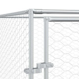Outdoor Dog Kennel Silver 6x14x2 m Galvanised Steel