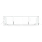 Outdoor Dog Kennel Silver 8x4x2 m Galvanised Steel