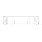 Outdoor Dog Kennel Silver 8x8x2 m Galvanised Steel