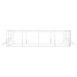 Outdoor Dog Kennel Silver 8x8x2 m Galvanised Steel