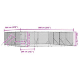 Outdoor Dog Kennel Silver 8x8x2 m Galvanised Steel