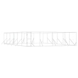 Outdoor Dog Kennel Silver 8x12x2 m Galvanised Steel