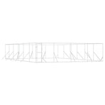 Outdoor Dog Kennel Silver 8x12x2 m Galvanised Steel