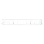 Outdoor Dog Kennel Silver 8x16x2 m Galvanised Steel