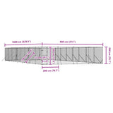 Outdoor Dog Kennel Silver 8x16x2 m Galvanised Steel - Extra Image